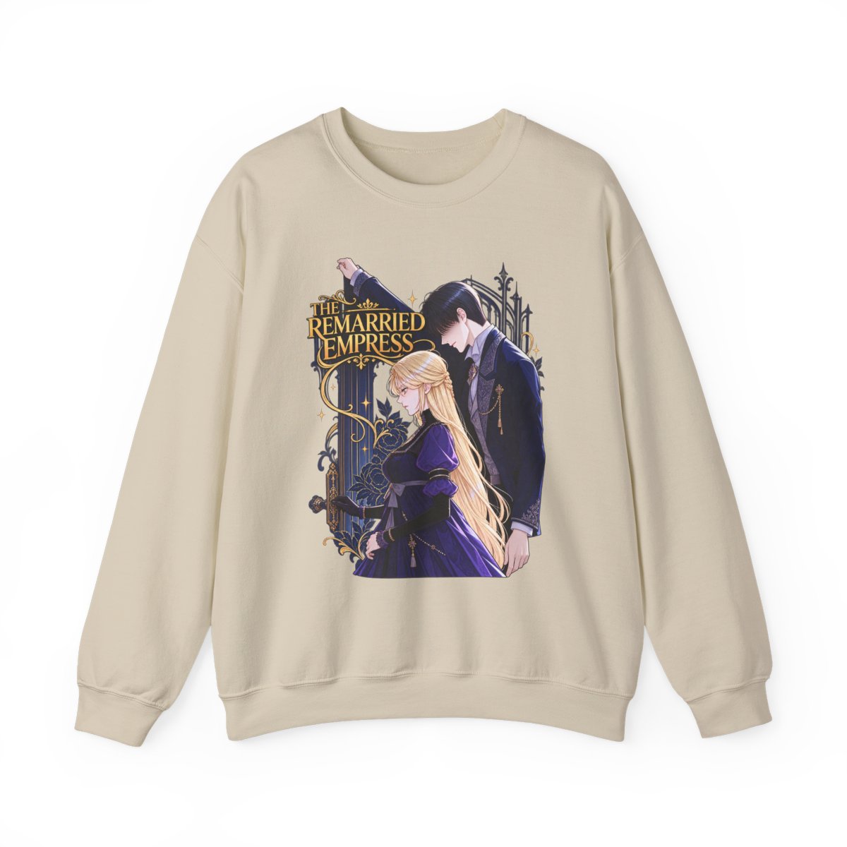 The Remarried Empress Crewneck Sweatshirt | Romantic Couple Illustration - alternate angle 3, merchandise