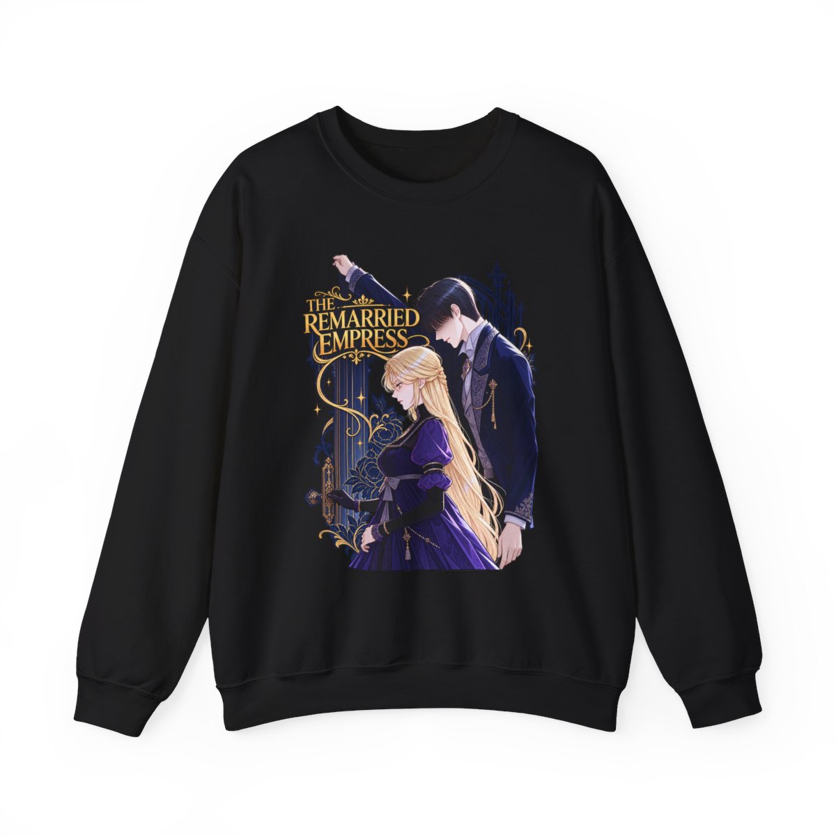 The Remarried Empress Crewneck Sweatshirt | Romantic Couple Illustration - alternate angle 2, merchandise