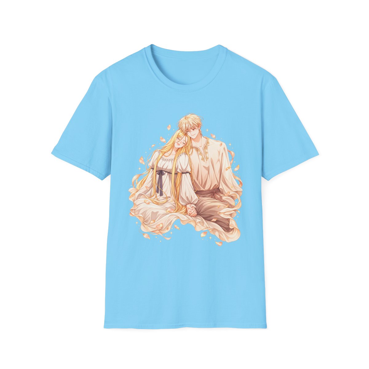 Golden Anime Couple T-Shirt | The Remarried Empress - alternate angle 4, merchandise