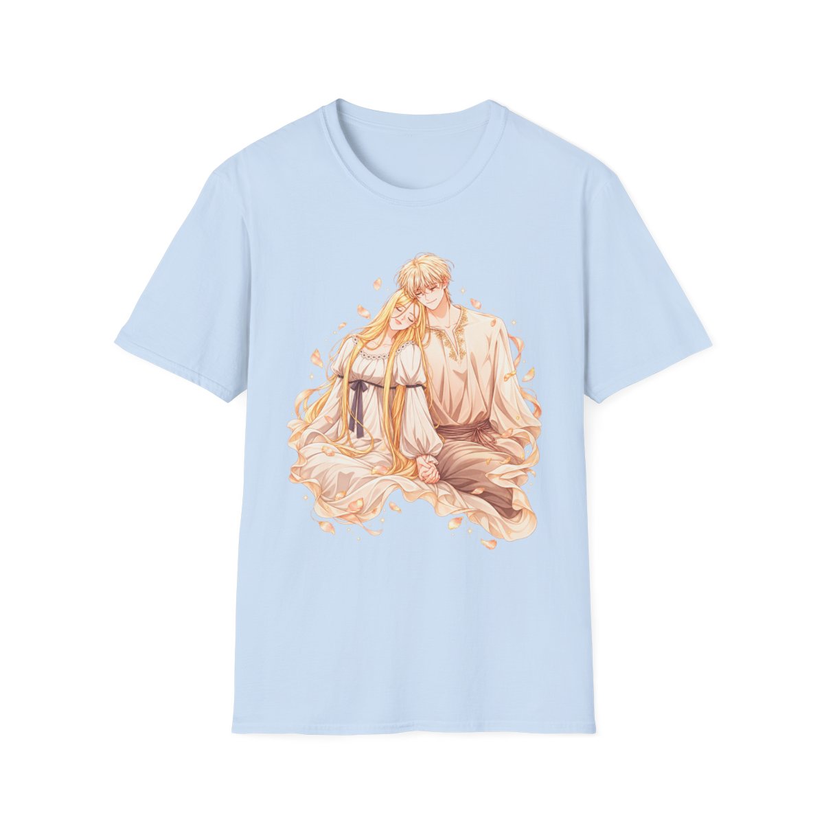 Golden Anime Couple T-Shirt | The Remarried Empress - alternate angle 5, merchandise