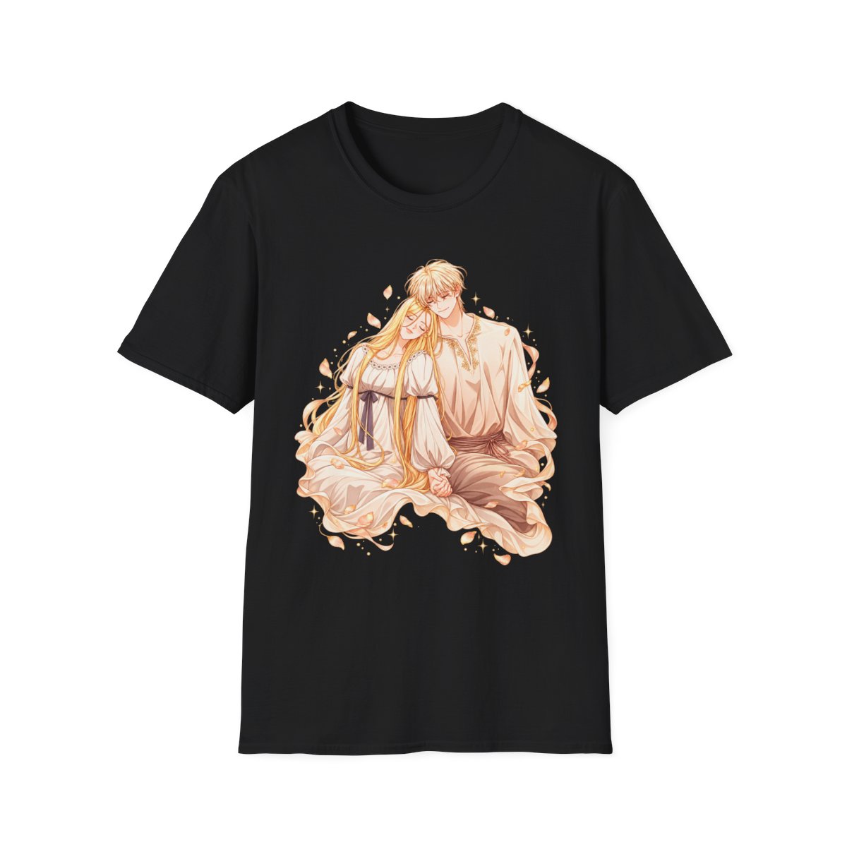 Golden Anime Couple T-Shirt | The Remarried Empress - alternate angle 3, merchandise