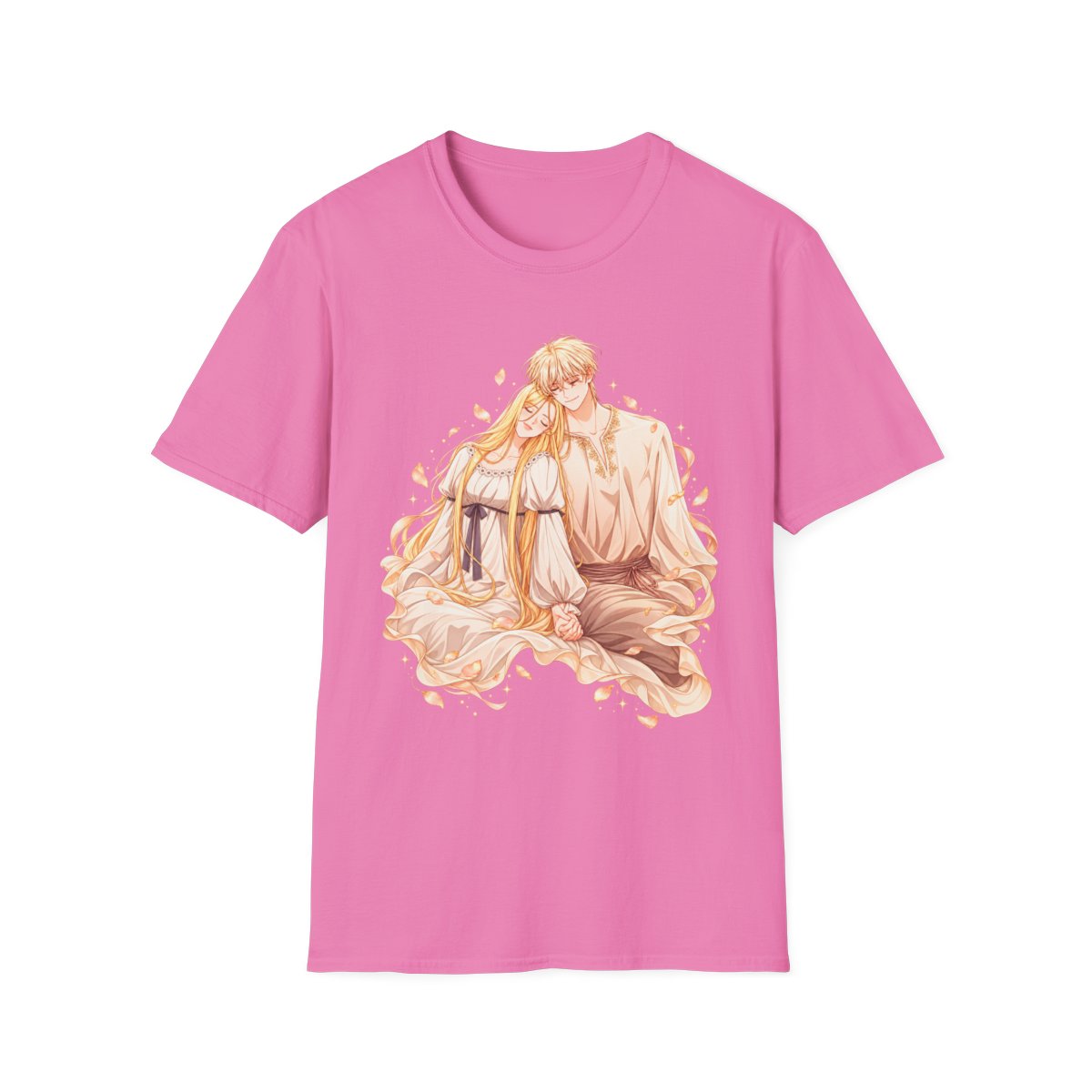 Golden Anime Couple T-Shirt | The Remarried Empress - alternate angle 2, merchandise