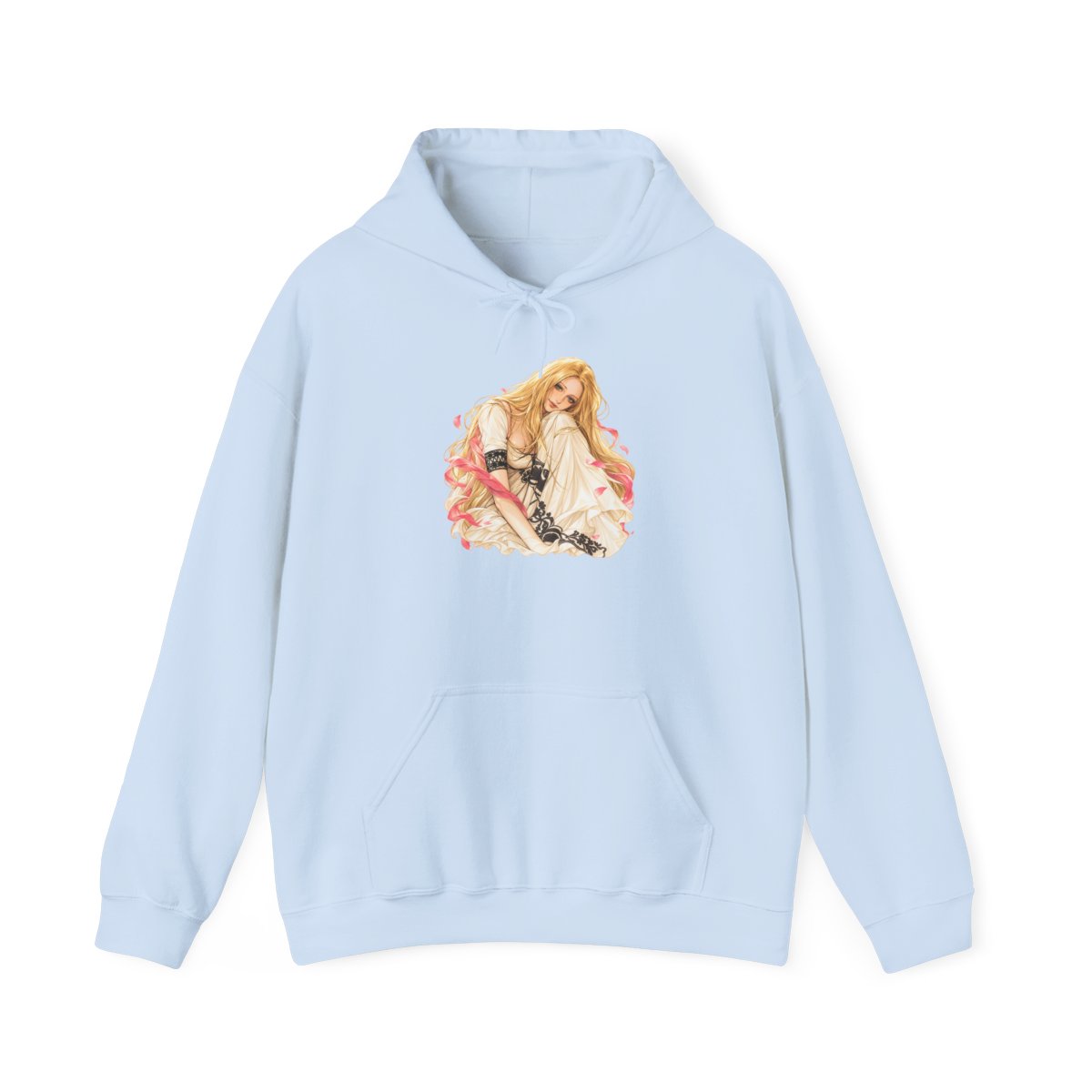Blonde Anime Girl Illustration Hoodie | The Remarried Empress - alternate angle 3, merchandise
