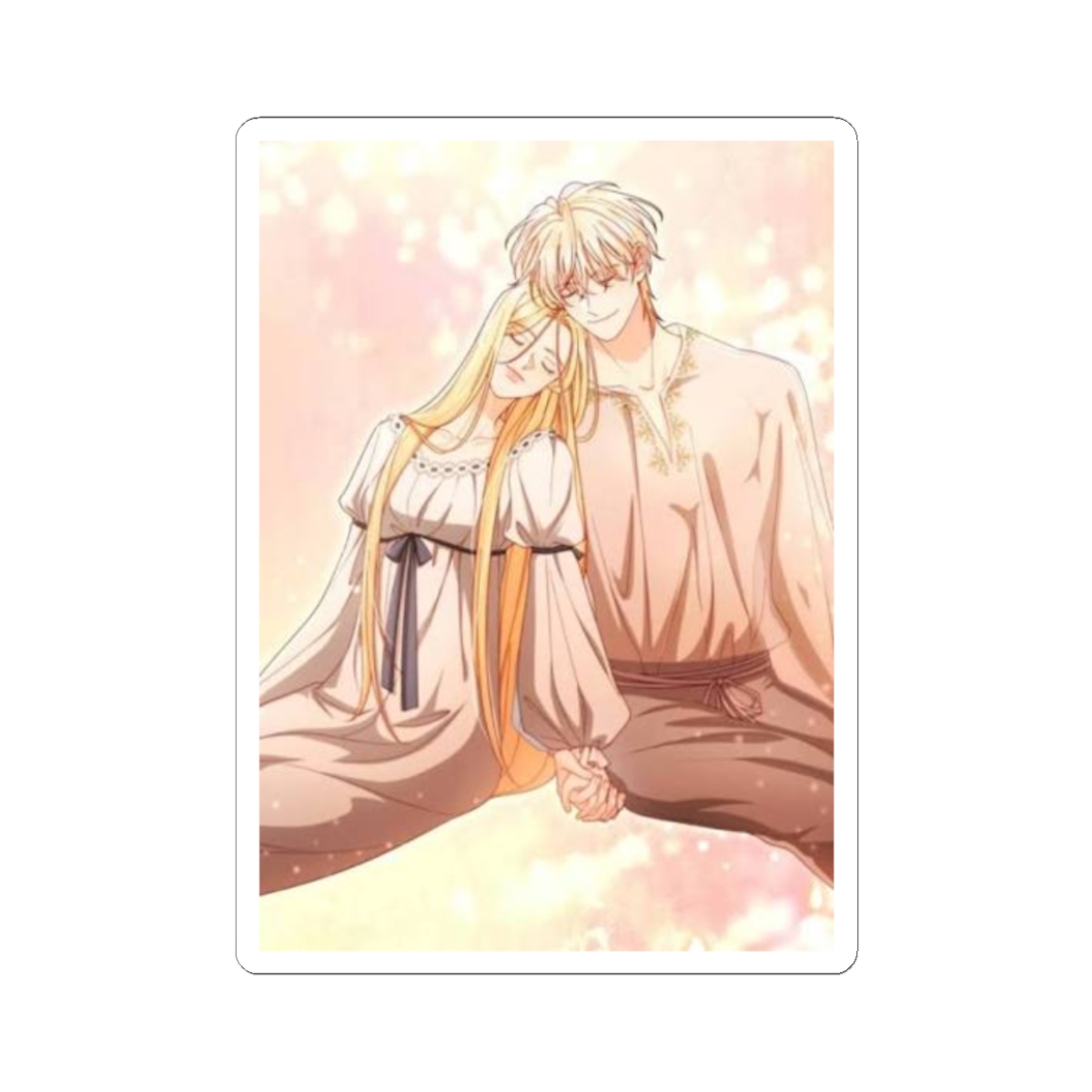 Romantic Anime Couple Kiss-Cut Stickers | The Remarried Empress - alternate angle 3, merchandise