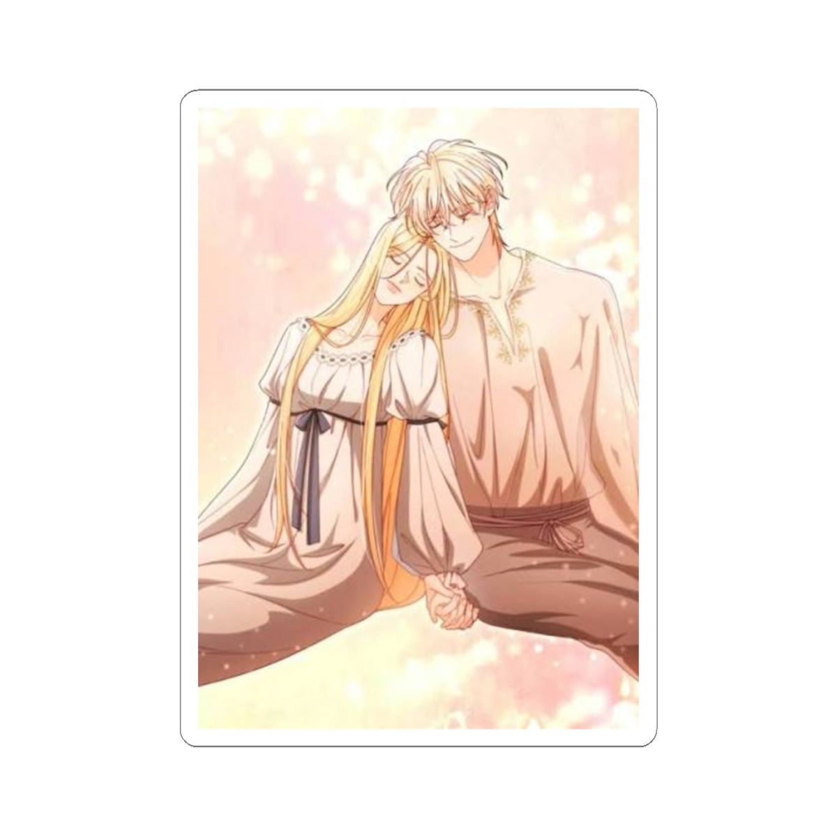 Romantic Anime Couple Kiss-Cut Stickers | The Remarried Empress - alternate angle 1, merchandise